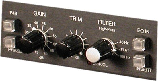 open zoom image for GML 2032 Microphone Preamp and Parametric EQ, Pre Section