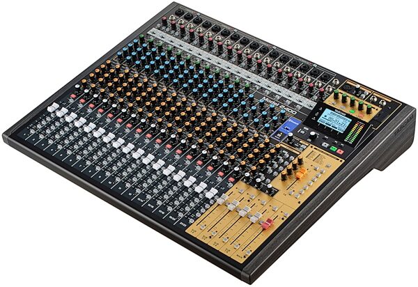 open zoom image for TASCAM Model 2400 24-Track Flagship Analog Mixer, USB Audio Interface, and Multitrack Recorder, New, Action Position Back