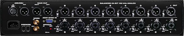 open zoom image for Mark of the Unicorn (MOTU) 896HD FireWire Audio Interface (Macintosh and Windows), Rear