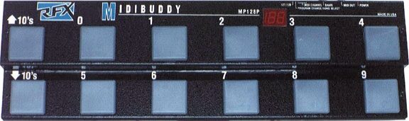 open zoom image for RFX MP128 MIDIBuddy Foot Controller for MIDI Effects, Main