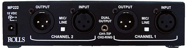 open zoom image for Rolls MP222 Studio Pro Microphone Preamplifier, Back