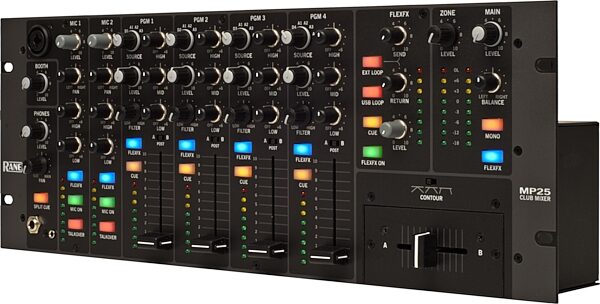 open zoom image for Rane MP25 DJ Rack Club Mixer, Angle