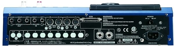 open zoom image for Akai MPC2000XL Sampling Drum Machine with Built-In 100MB Zip Drive, Rear