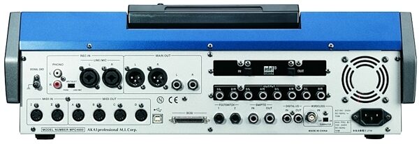 open zoom image for Akai MPC4000LE 24-Bit 96kHz Music Production Center, Rear