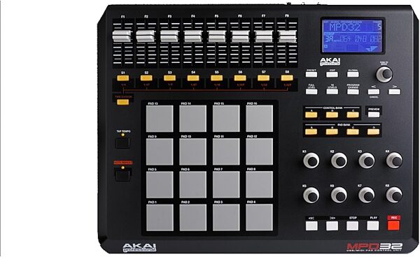 open zoom image for Akai MPD32 USB/MIDI Pad Controller, Top