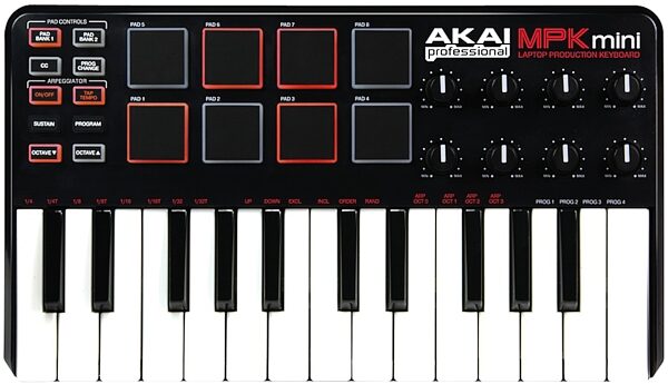 open zoom image for Akai MPK mini MIDI Controller Keyboard (25-Key), Main
