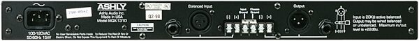 open zoom image for Ashly MQX1310 Equalizer, Back