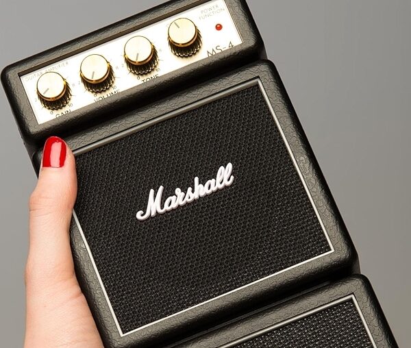 open zoom image for Marshall MS4 Not-So-Mini Mini Guitar Amplifier, New, In Use