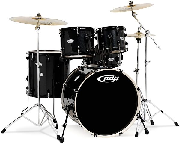 open zoom image for Pacific Drums Mainstage 5-Piece Drum Kit, Black Metallic