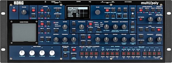 open zoom image for Korg Multi/Poly Analog Modeling Synthesizer Module, New, Action Position Back