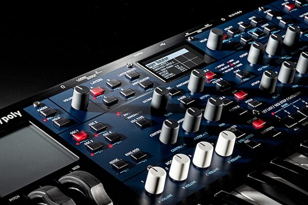 open zoom image for Korg Multi/Poly Virtual Analog Synthesizer, New, Action Position Back
