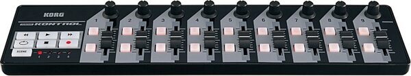 open zoom image for Korg nanoKONTROL USB MIDI Controller, Black - Front