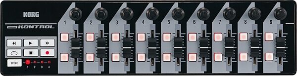 open zoom image for Korg nanoKONTROL USB MIDI Controller, Black - Top