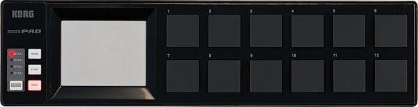open zoom image for Korg nanoPAD USB MIDI Pad Controller, Black - Top