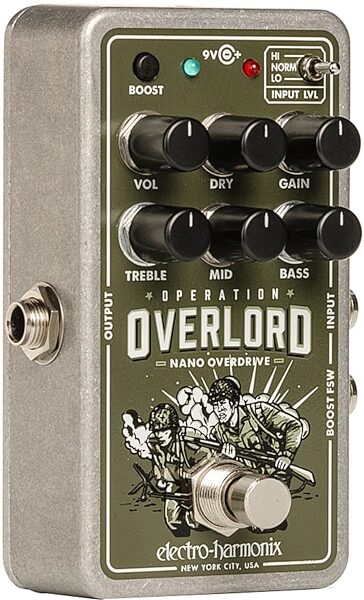 open zoom image for Electro-Harmonix Nano Operation Overlord Overdrive Distortion Pedal, New, Action Position Back