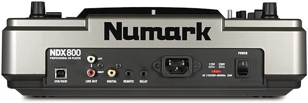 open zoom image for Numark NDX800 Tabletop Scratch CD Player, Back