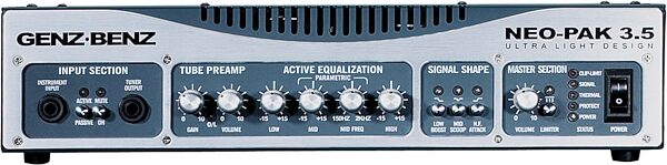 open zoom image for Genz Benz Neo Pak 3.5 Bass Amplifier Head (350 Watts), Main