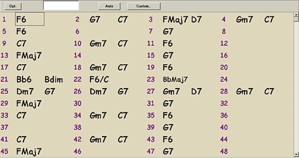 open zoom image for PG Music Power Tracks Audio Version 7 (Windows), New Chord Window
