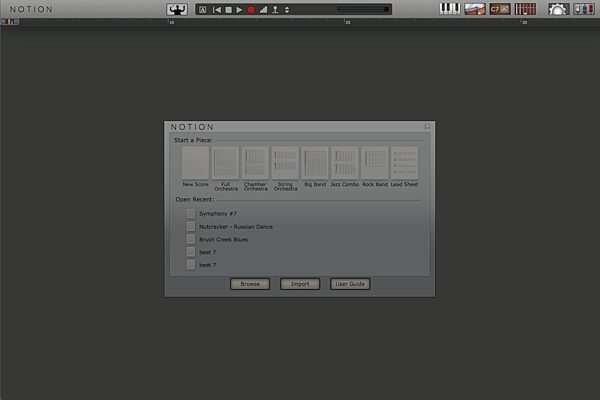 open zoom image for Notion Music Notion 4 Notation Software, Screenshot 1