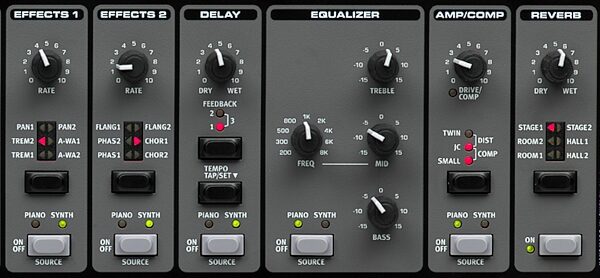 open zoom image for Nord Piano 2 Digital Studio Piano, 88-Key, Effects Section