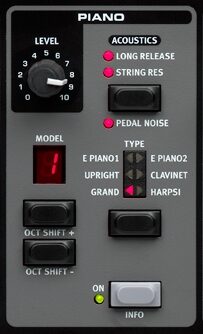 open zoom image for Nord Piano 2 Digital Studio Piano, 88-Key, Piano Section