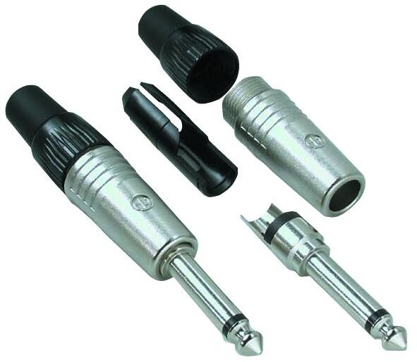 open zoom image for Neutrik NP2CBAG 1/4" Male Mono TS Connector, Main