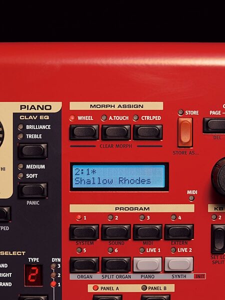 open zoom image for Clavia Nord Stage Compact (73-Key), Morph Section