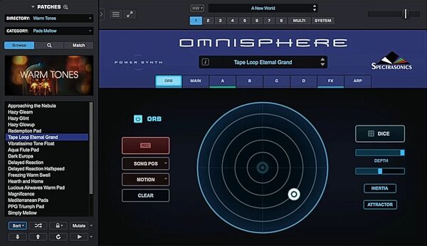 open zoom image for Spectrasonics Omnisphere 3 Software Synthesizer - Full Version, Boxed, view