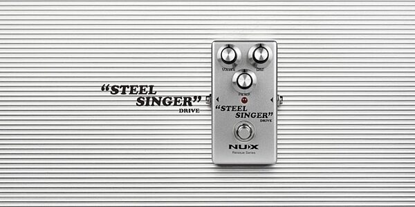 open zoom image for NUX Steel Singer Drive Pedal, New, Action Position Back