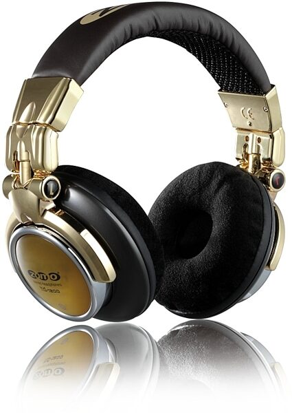 open zoom image for Zomo HD-1200 DJ Headphones, Brown and Gold