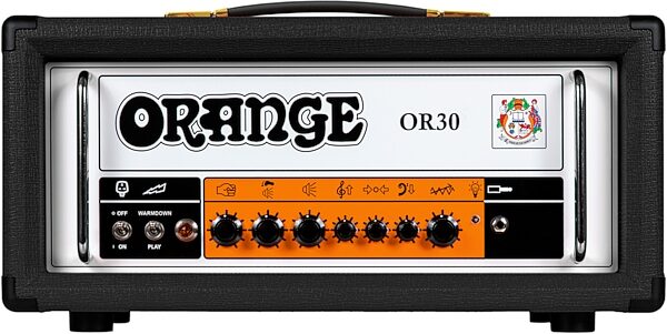 open zoom image for Orange OR30 Guitar Amplifier Head (30 Watts), Black, Action Position Back