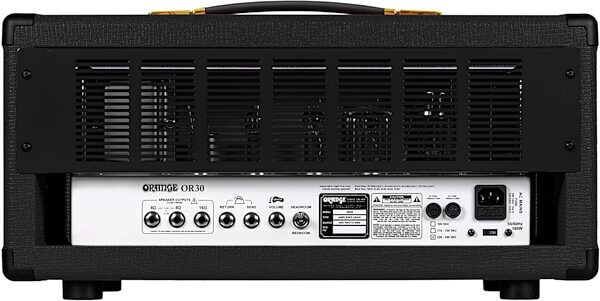 open zoom image for Orange OR30 Guitar Amplifier Head (30 Watts), Black, Action Position Back