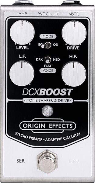 open zoom image for Origin Effects DCX Boost Preamp Pedal, New, Action Position Back