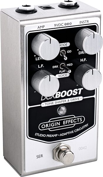 open zoom image for Origin Effects DCX Boost Preamp Pedal, New, Action Position Back