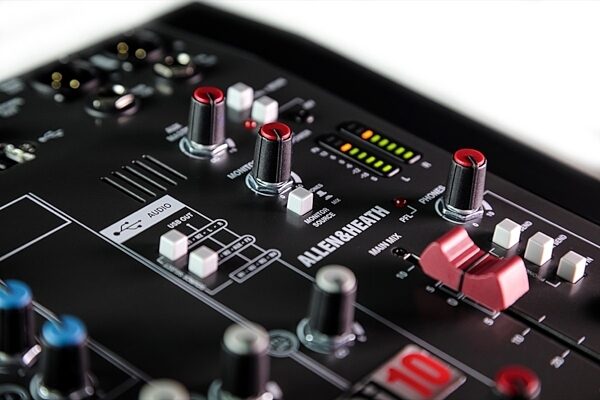 open zoom image for Allen and Heath ZEDi-10 Compact USB Mixer, 8-Channel, New, Closeup 6