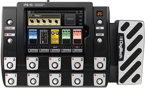 open zoom image for DigiTech IPB-10 Programmable Pedalboard for iPad, New with FS3X Pedal and Audio-Technica ATHM10 Phones