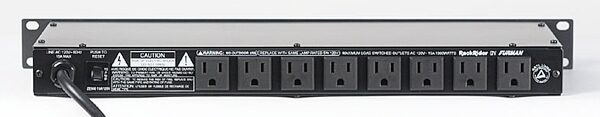 open zoom image for Furman Rackrider RR15 Rackmount Power Module with Lights, Rear