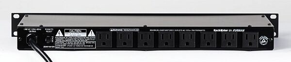 open zoom image for Furman Rackrider RR15NL Rackmount Spike Protector, Rear