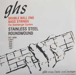 open zoom image for GHS 5600 Double Ball End Electric Bass Strings (Light, 40-102), Main