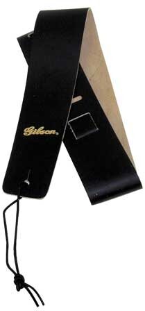 open zoom image for Gibson Leather Guitar Strap, Black