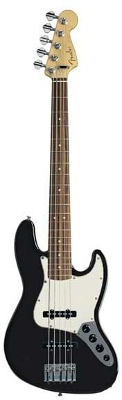 open zoom image for Fender American Deluxe Jazz Bass V (Pao Ferro, With Case), Black