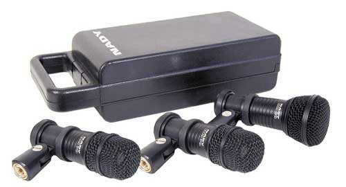 open zoom image for Nady Triple Drum Microphone Package, Main