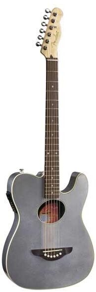open zoom image for Fender Telecoustic Acoustic-Electric Guitar, Inca Silver