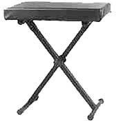 open zoom image for Ultra KT216 Easy Adjust Tall X-Style Folding Heavy Padded Keyboard Bench, Main