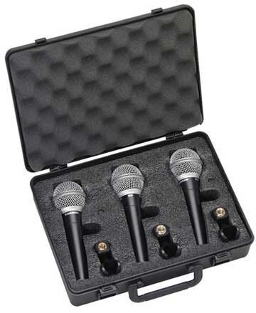 open zoom image for Samson R21 Vocal/Instrument Microphones (3-Pack), 3-Pack, with Case, 3-Pack