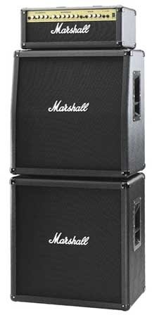 open zoom image for Marshall MG Guitar Amplifier Full Stack with MG100HDFX Head, MG412A and MG412B Cabinets, Main