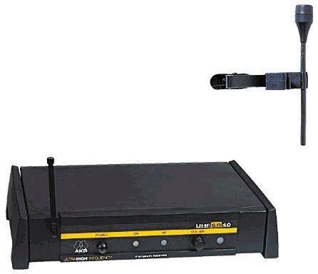 open zoom image for AKG WMS40 UHF Lapel Wireless Systems with C407 Microphones Package (2 Systems), Main