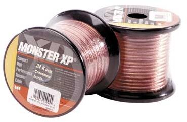 open zoom image for Monster XP Clear MiniSpool Speaker Cable w/Gold Pins, Main