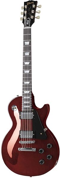 open zoom image for Gibson Les Paul Studio Electric Guitar with Case, Wine Red, With Chrome Hardware