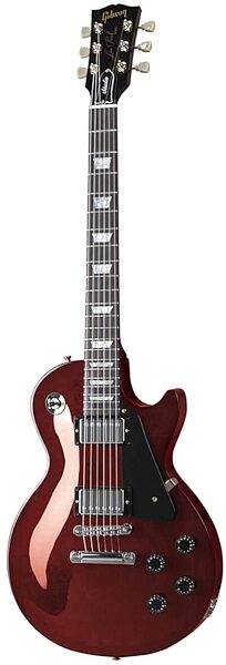 open zoom image for Gibson Les Paul Studio Electric Guitar with Case, Wine Red With Chrome Hardware